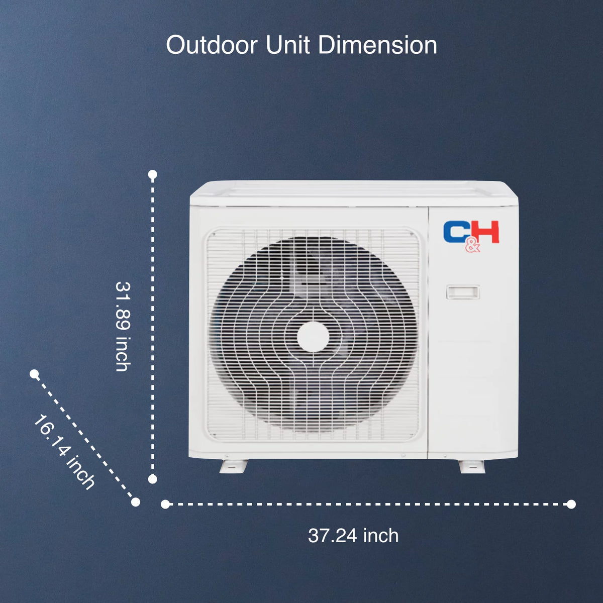 24000 BTU 230V Wall Mounted Mini Split Heat Pump Air Conditioner D237200