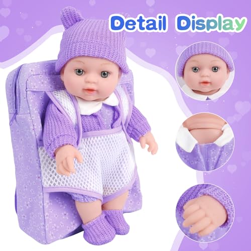 12 Inch Baby Doll Playset with Washable Dolls and Accessories R1982
