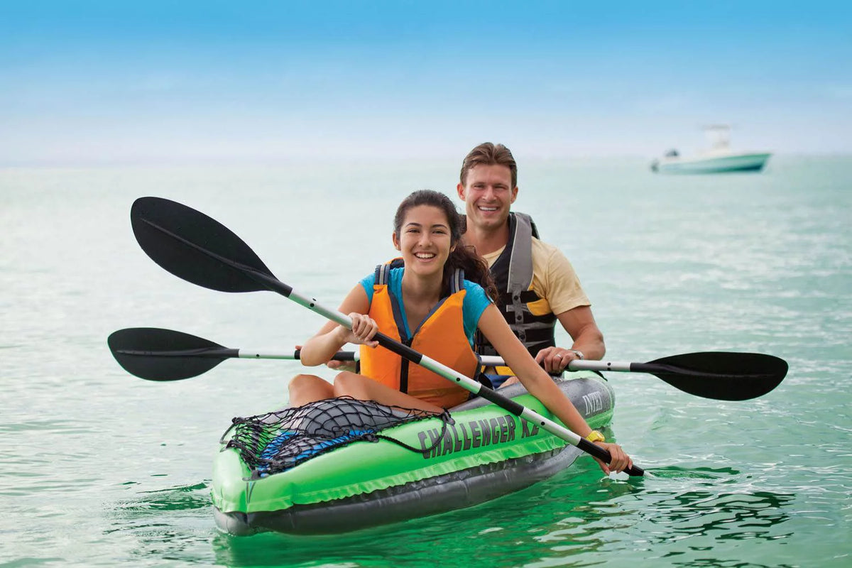 2-Person Inflatable Kayak with Oars and Pump E38829
