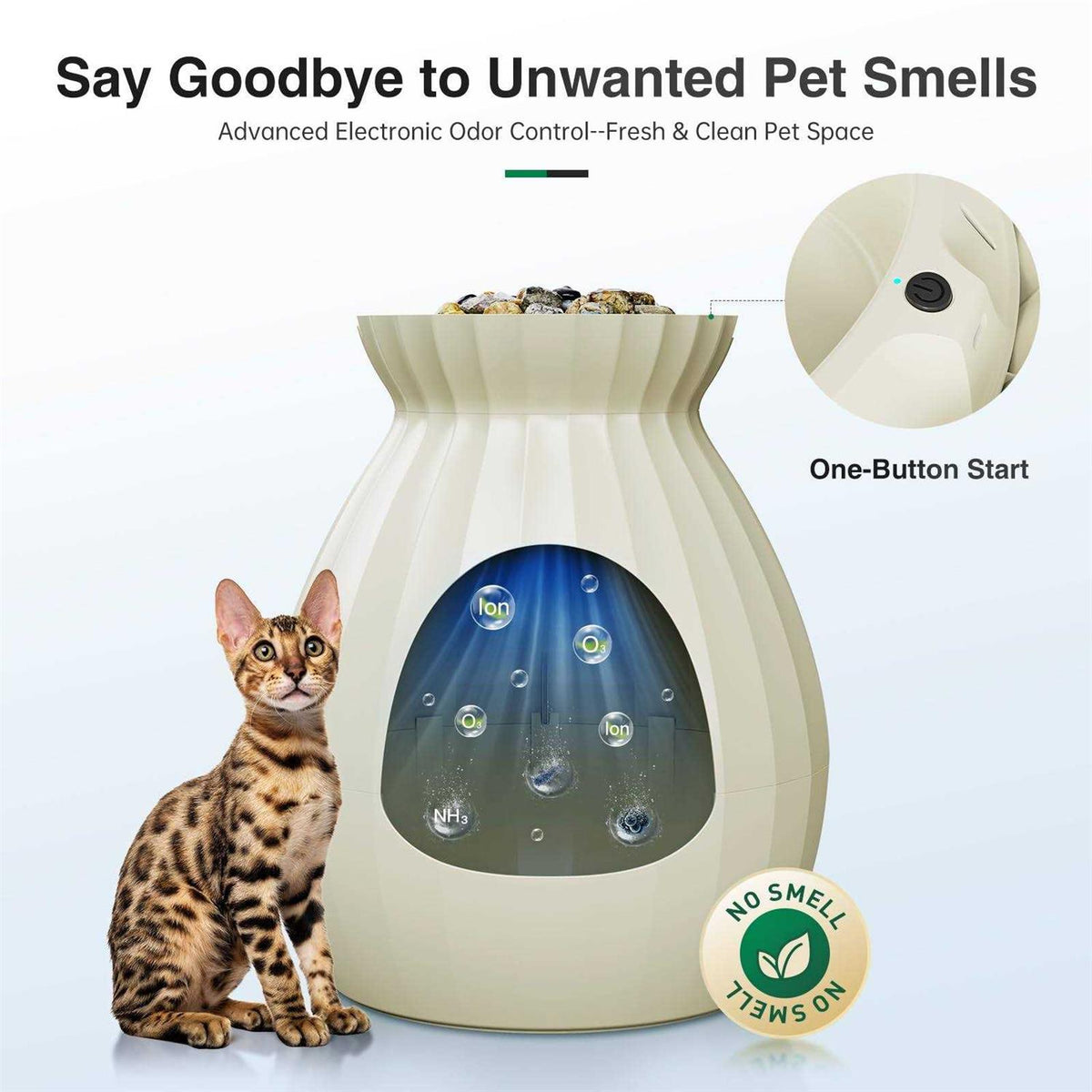 Hidden Smart Odor Removal Litter Box Q168