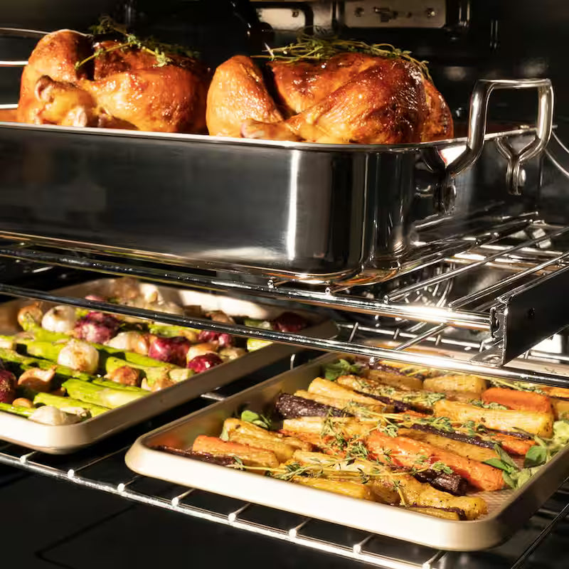 30 in. Double Electric Wall Oven with True Convection in Stainless Steel O701923