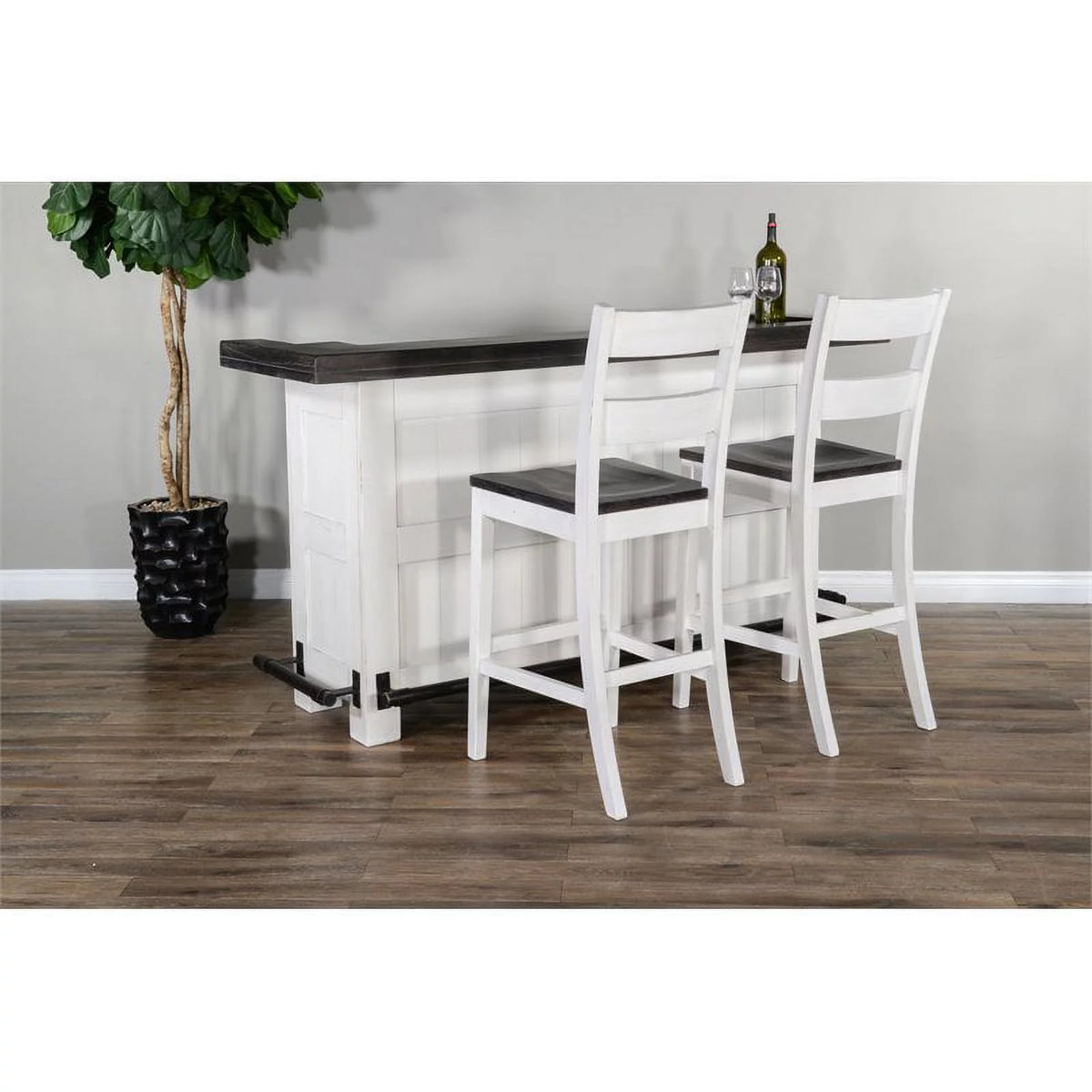 Espresso Finish Wood Bar Unit Q645320