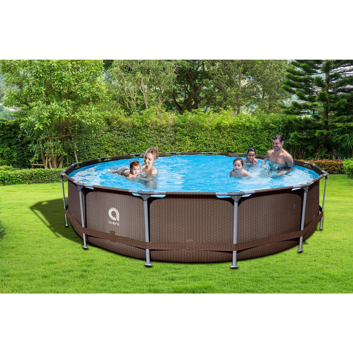 15 Foot x 33 Inch Steel Frame Above Ground Swimming Pool L304685