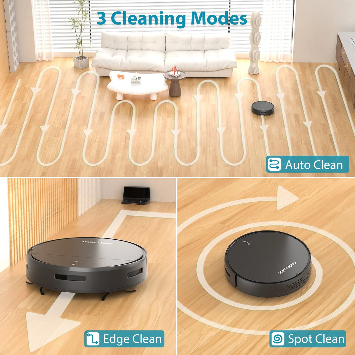 Robot Vacuum Cleaner with 2800Pa J748