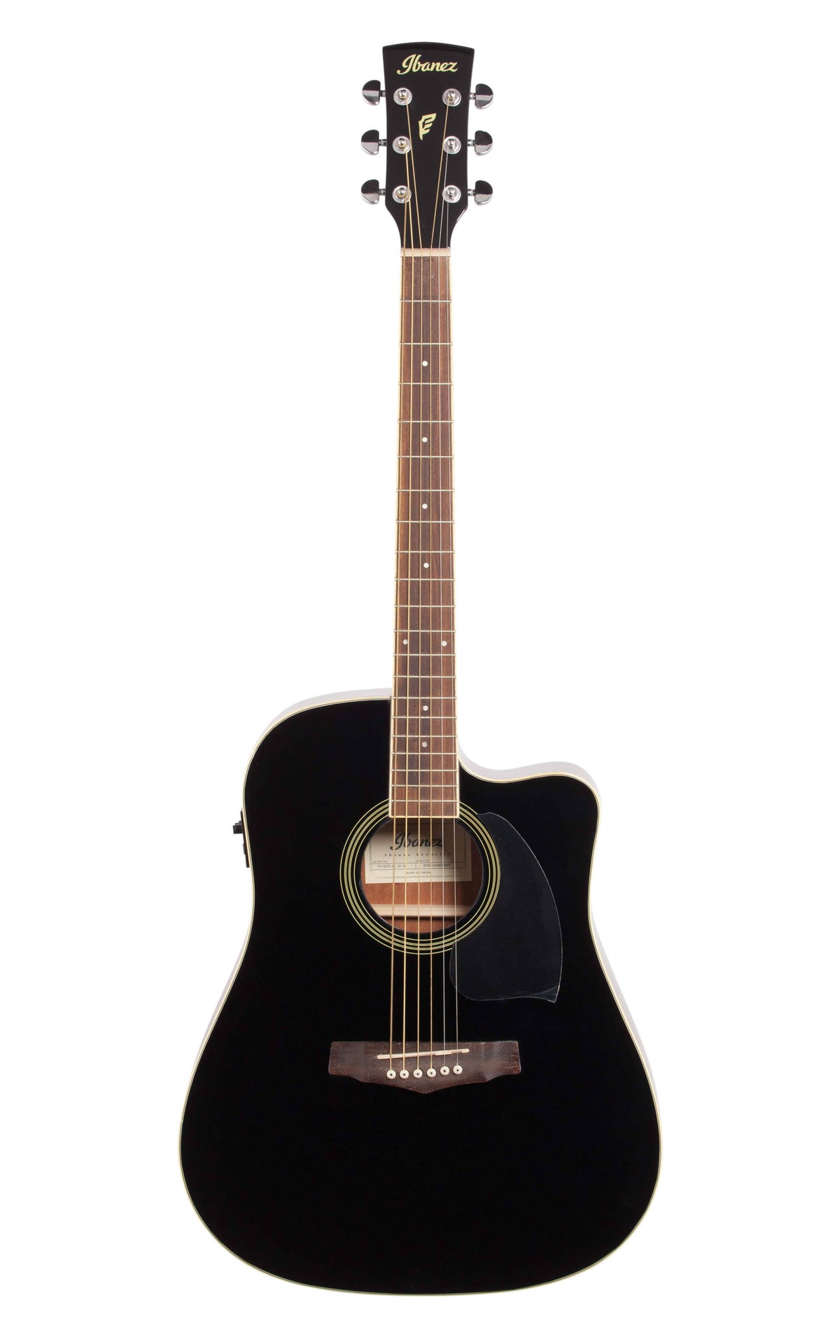 Black Cutaway Acoustic-Electric Guitar C171055
