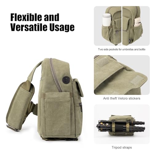 Lightweight Camera Bag with Tripod Holder and Rain Cover U968