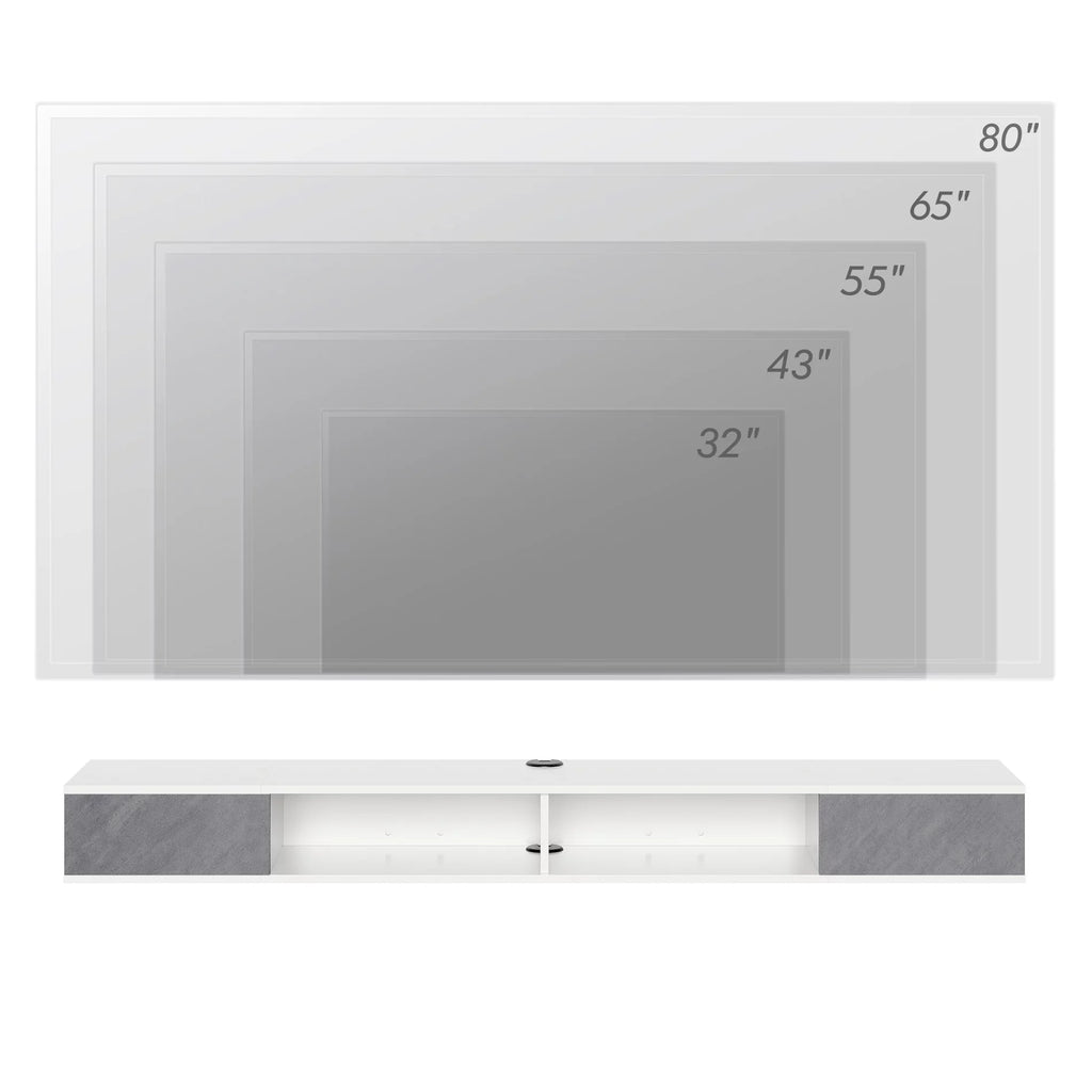 70in Floating TV Stand Media Console G943891