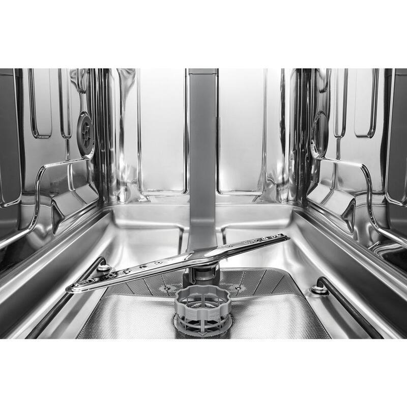 Black Front Control Dishwasher with Stainless Steel Tub V669