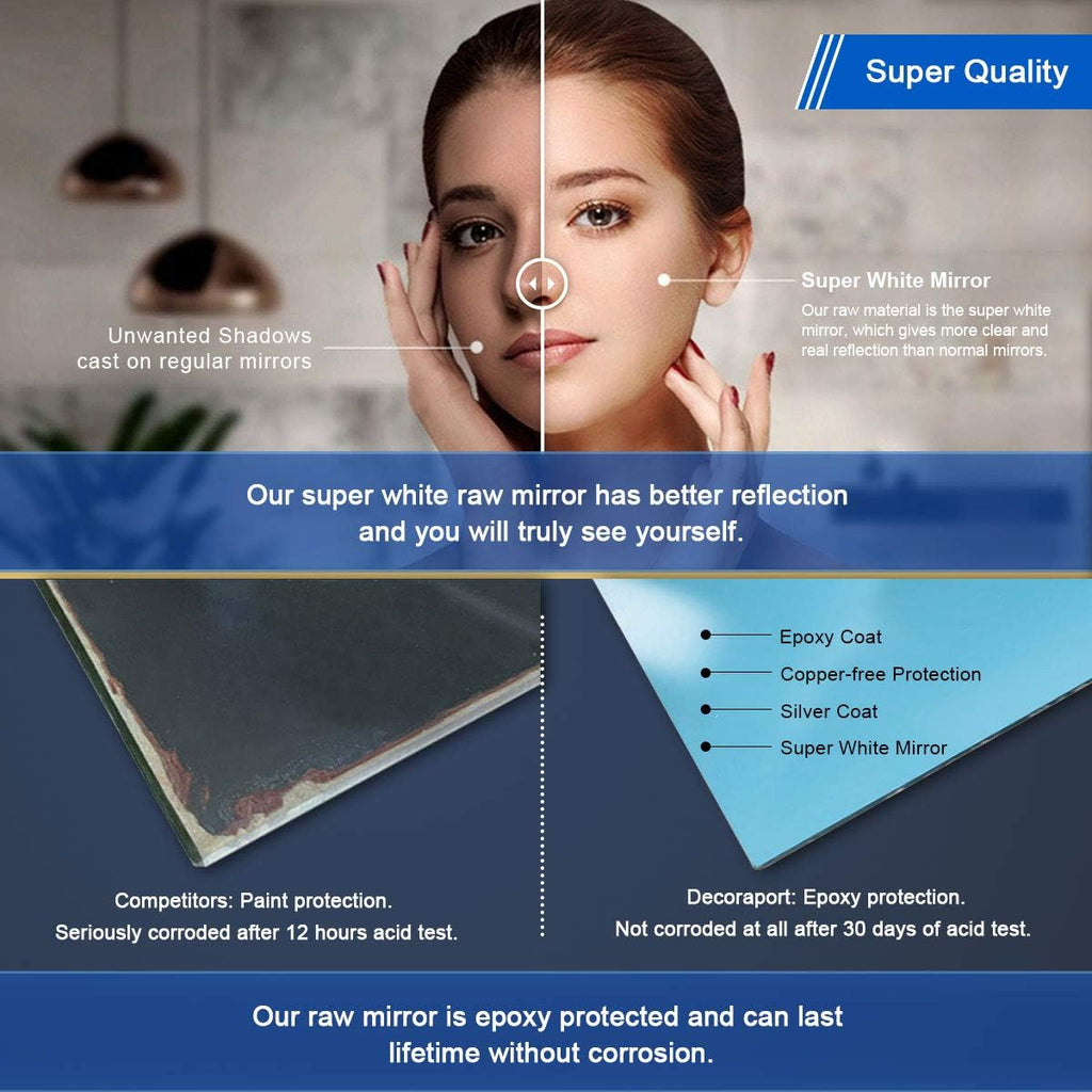 70 x 32 in Dimmable LED Anti-Fog Bathroom Mirror Y410728