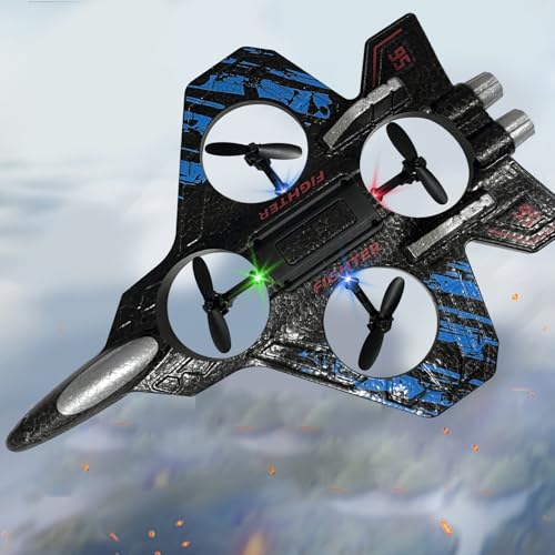 2.4GHz Foam Remote Control Airplane with Lights (Blue) U711550