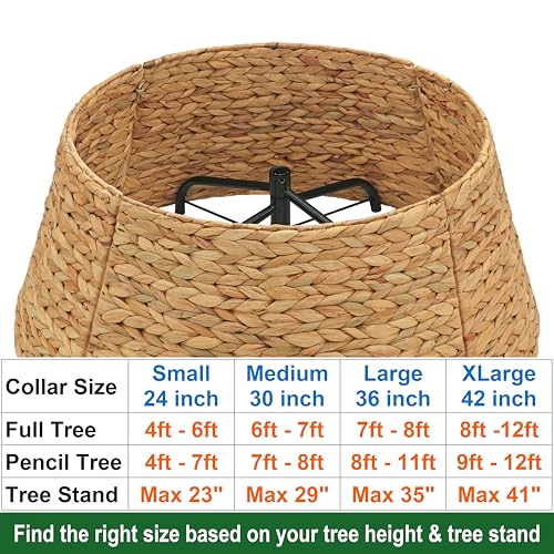 Rattan Christmas Tree Collar H922412