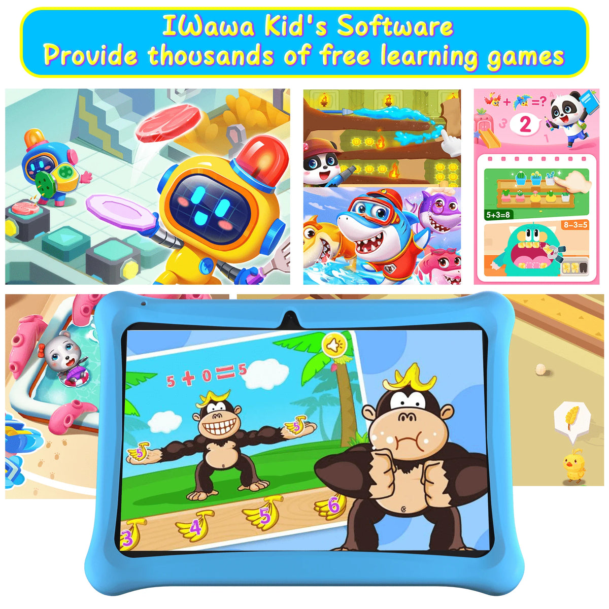 10in Android 12 Kid Education Tablet 2GB RAM 64GB ROM G88807