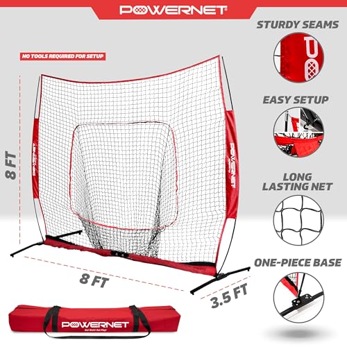 Portable Softball Baseball Training Net with Carrying Bag B9312