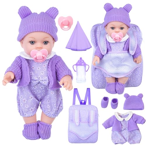 12 Inch Baby Doll Playset with Washable Dolls and Accessories R1982