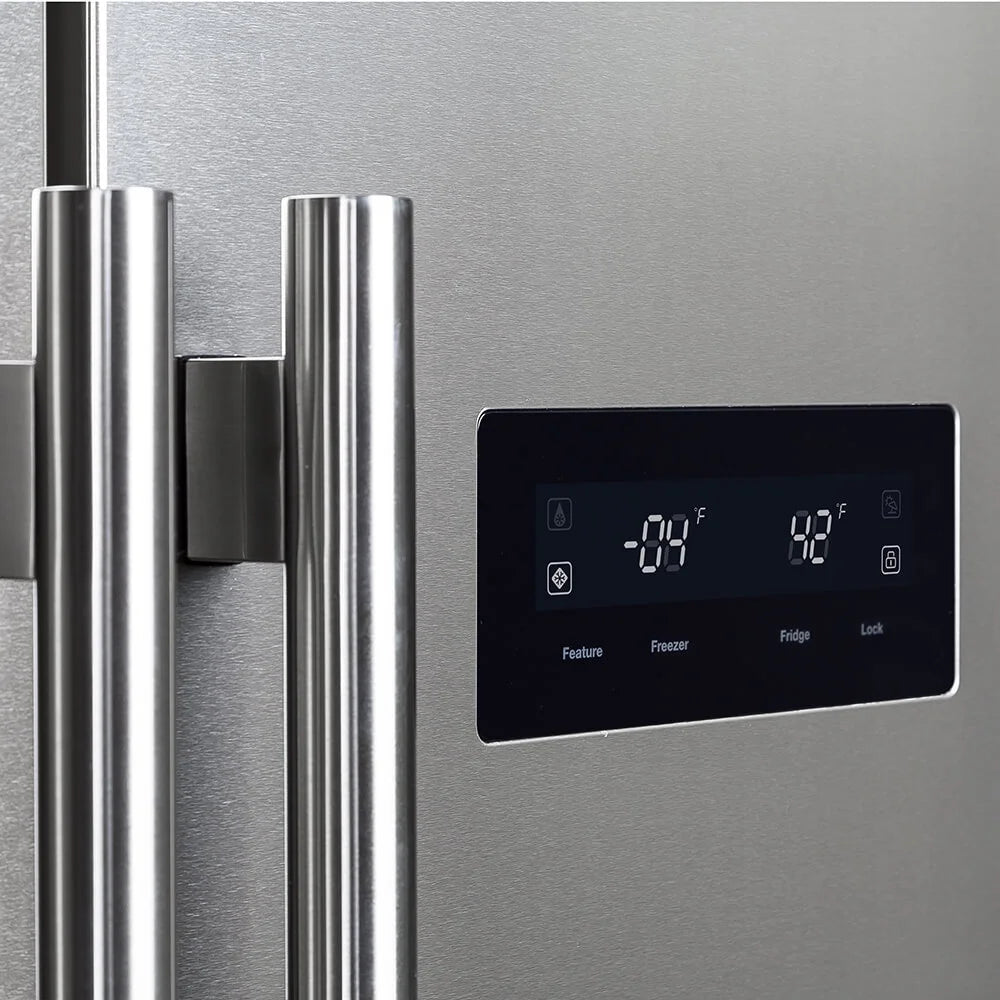 15.6 Cu. Ft. Stainless Side by Side Refrigerator W98157