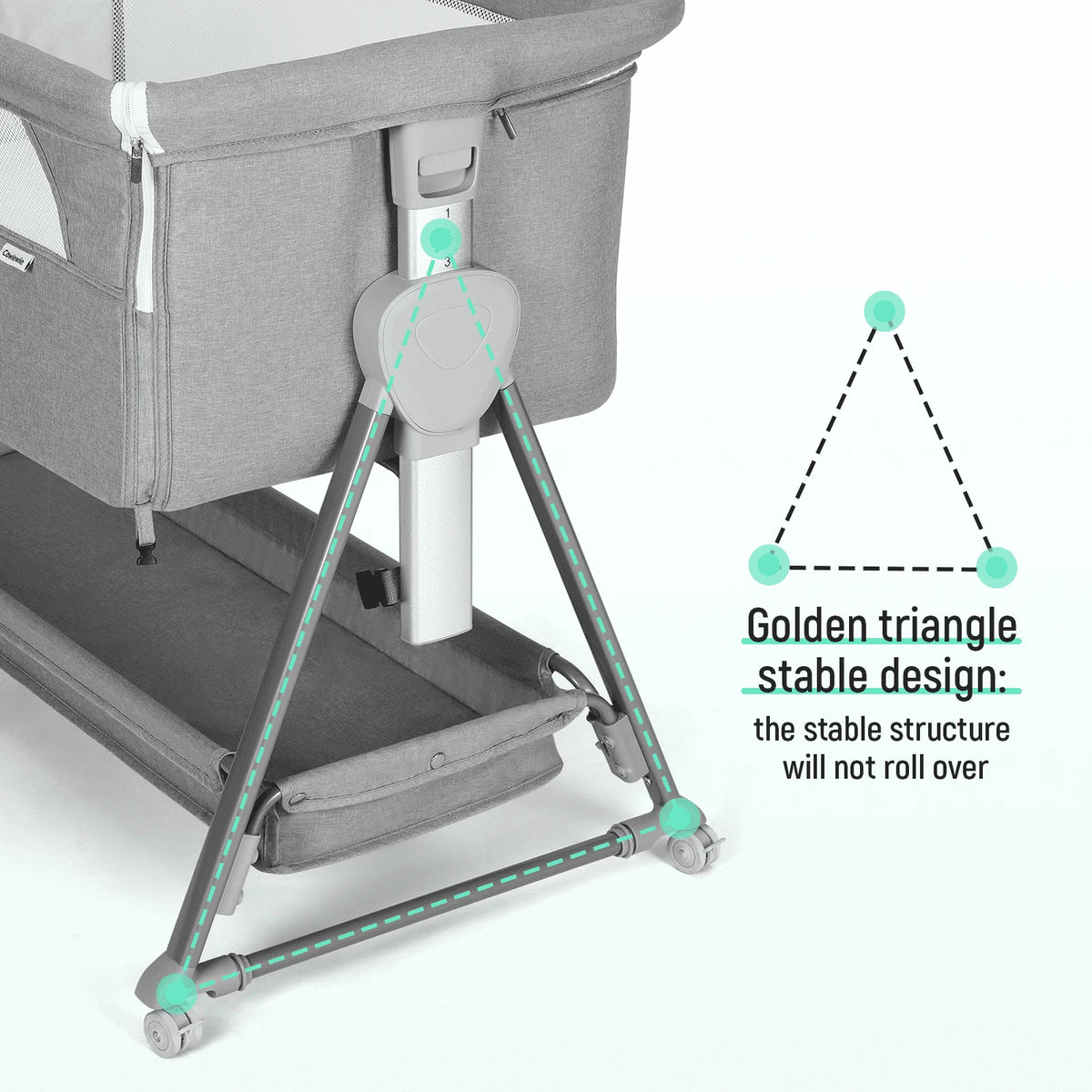 Bassinet with Storage Basket F1675