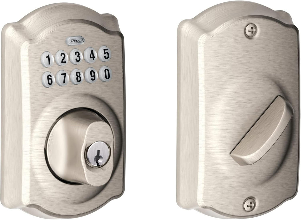 Keypad Deadbolt Electronic Keyless Entry Lock Bright Brass P315482