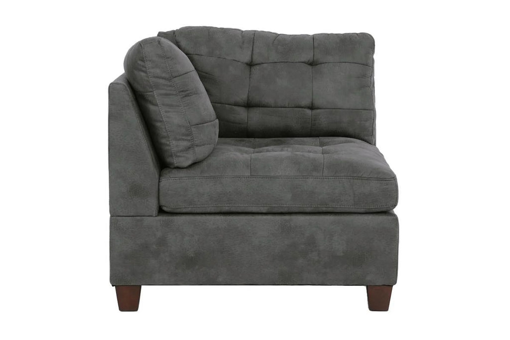Antique Grey 6Pc Leatherette Modular Sofa Set A1506