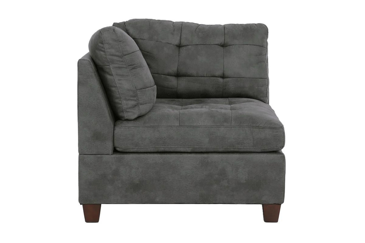 Antique Grey 6Pc Leatherette Modular Sofa Set A1506