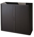 Black 41" Tall Storage Cabinet with Two Shelves M50940