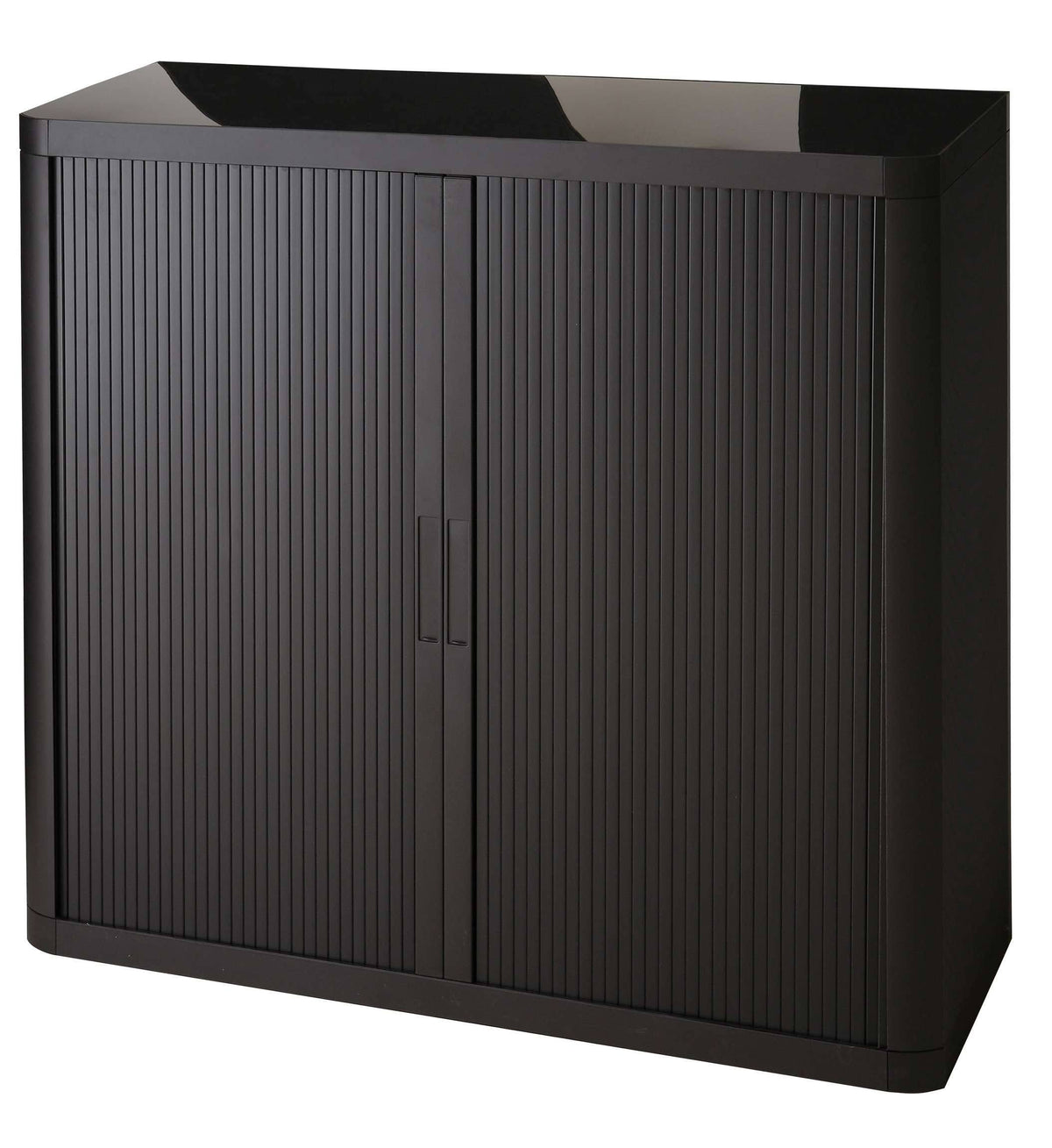 Black 41" Tall Storage Cabinet with Two Shelves M50940