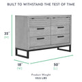 Imperial Grey Double Dresser Z409