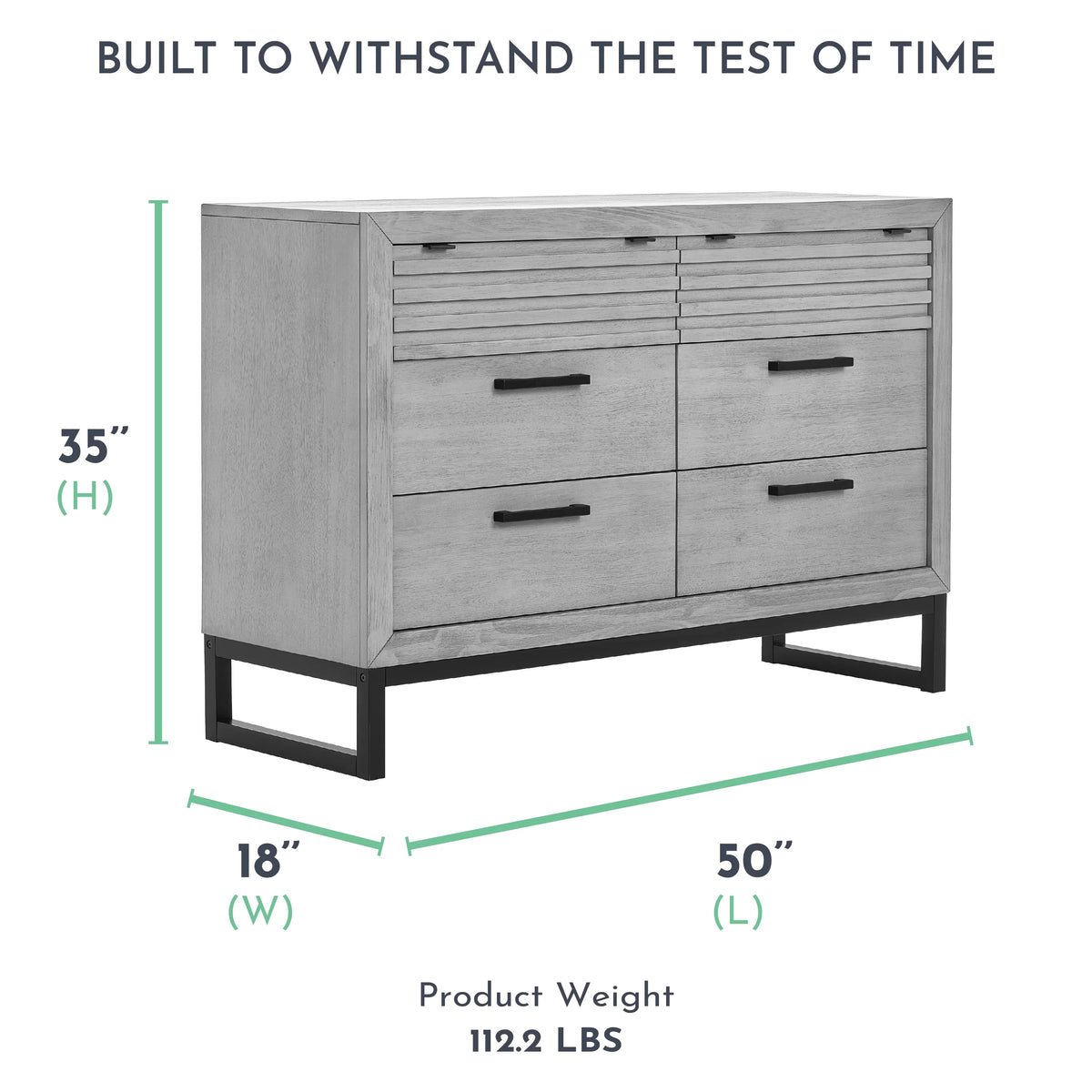 Imperial Grey Double Dresser Z409