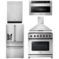 36 Gas Range, Range Hood, Microwave, Refrigerator, Dishwasher X122314
