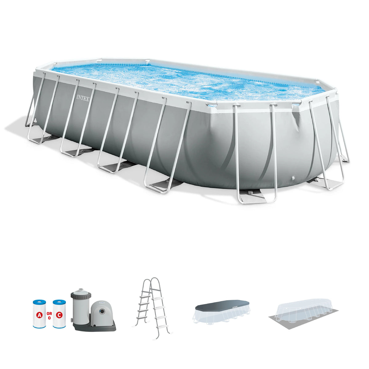 20 Foot Prism Frame Oval Pool Set X258810