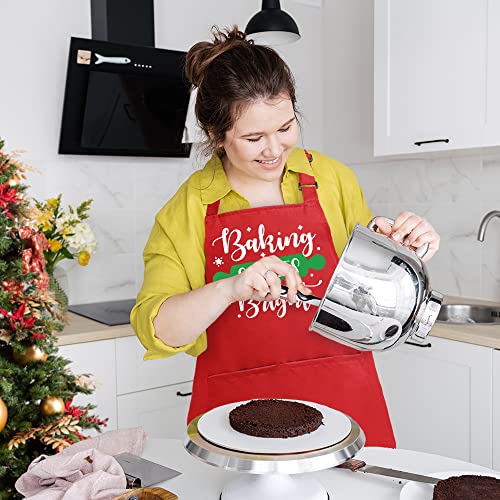 Christmas Baking Apron with 2 Pockets J520
