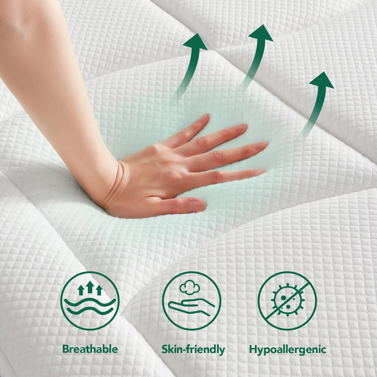 12 Inch Twin XL Gel Memory Foam Hybrid Pillow Top Mattress L694