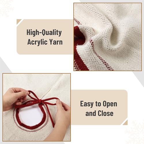 Knitted Christmas Tree Skirt 48 inches F89983