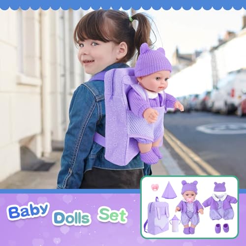 12 Inch Baby Doll Playset with Washable Dolls and Accessories R1982