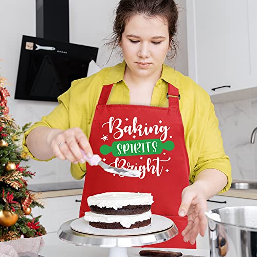 Christmas Baking Apron with 2 Pockets J520