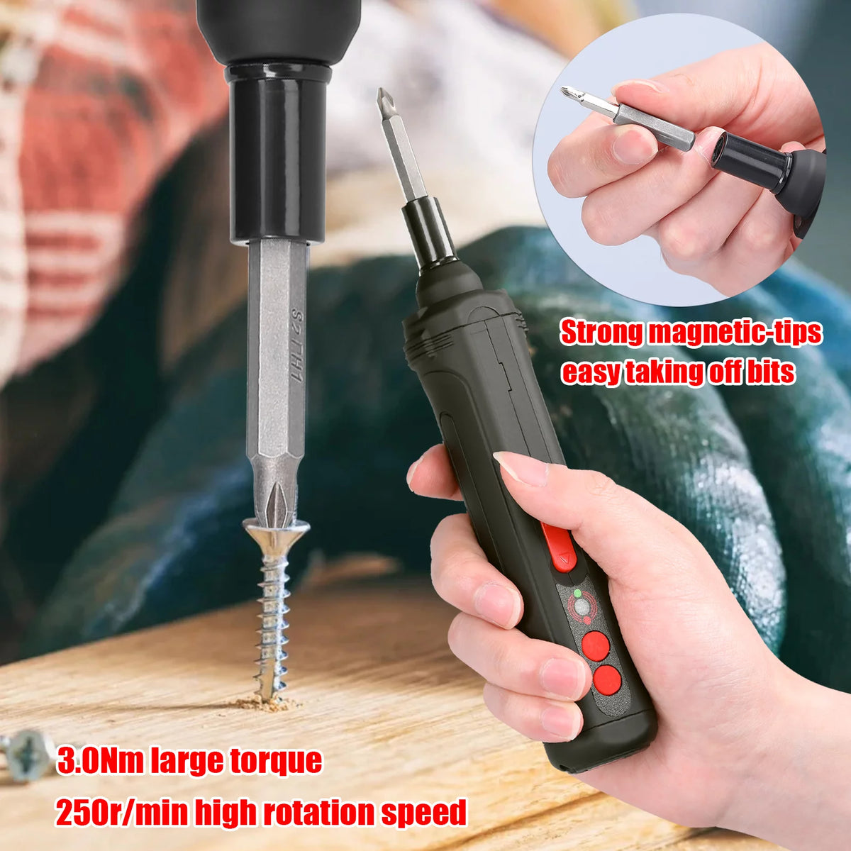 3.0N.m Screwdriver Metal Bits Set Electric Screwdriver C525005