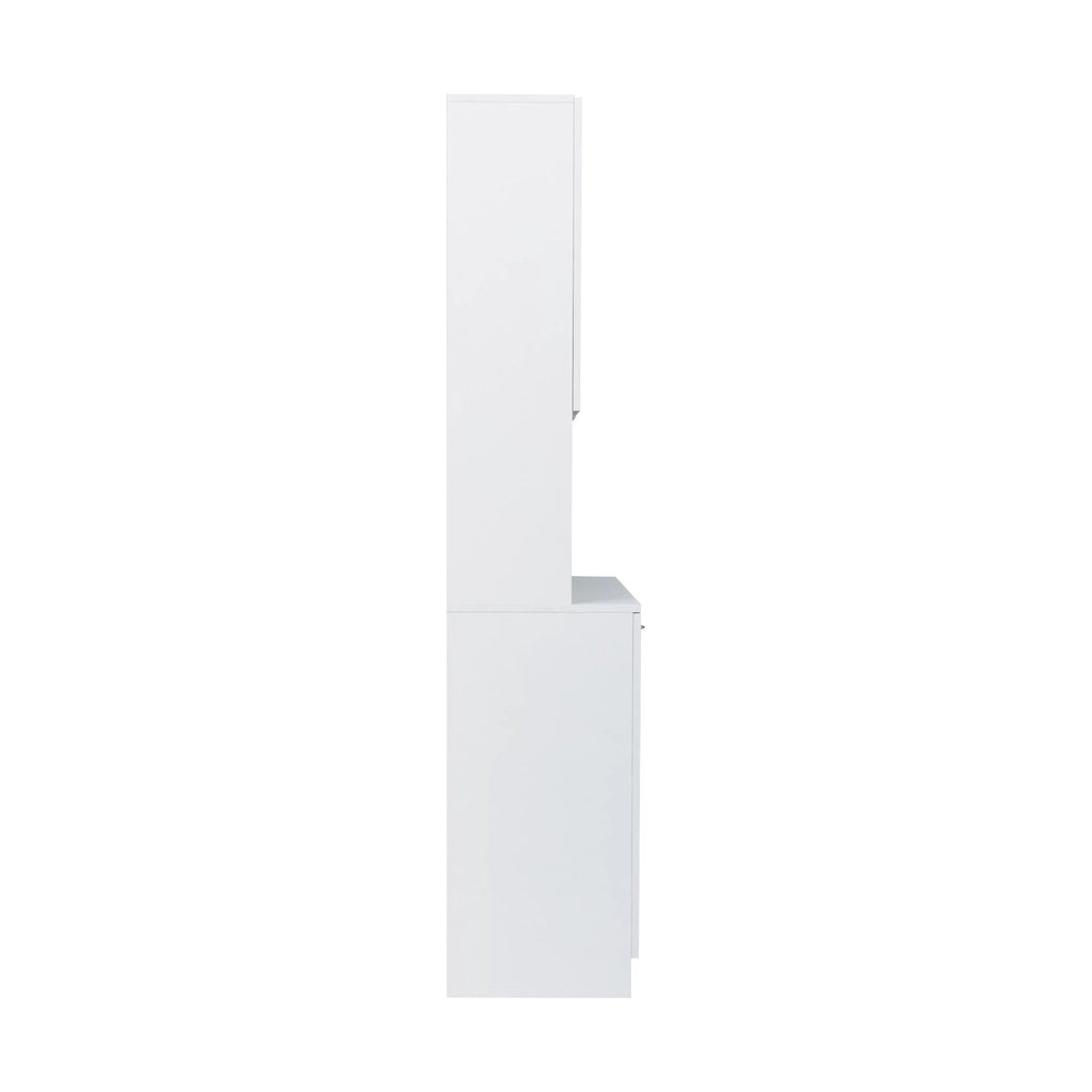 White Kitchen Pantry Cabinet with 6 Doors and 1 Drawer O686