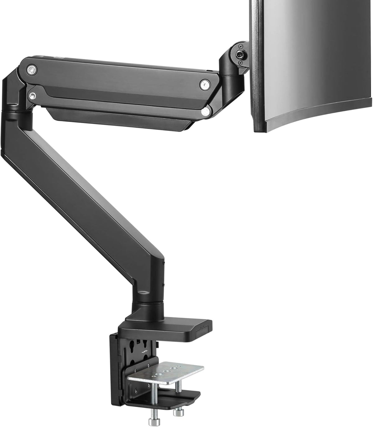 Single 13-43 Monitor Arm Desk Mount Black VESA E54870