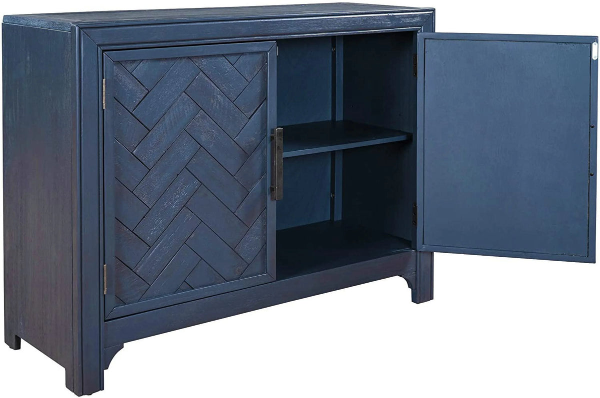 Wood Storage Cabinet Console Table 2-Door 2-Shelf F27516