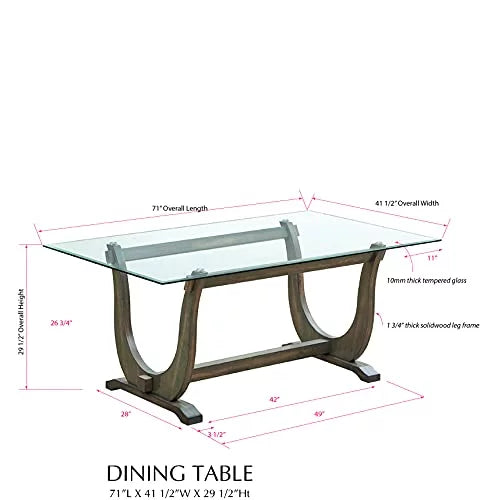 9 Piece Glass Top Dining Set O82400