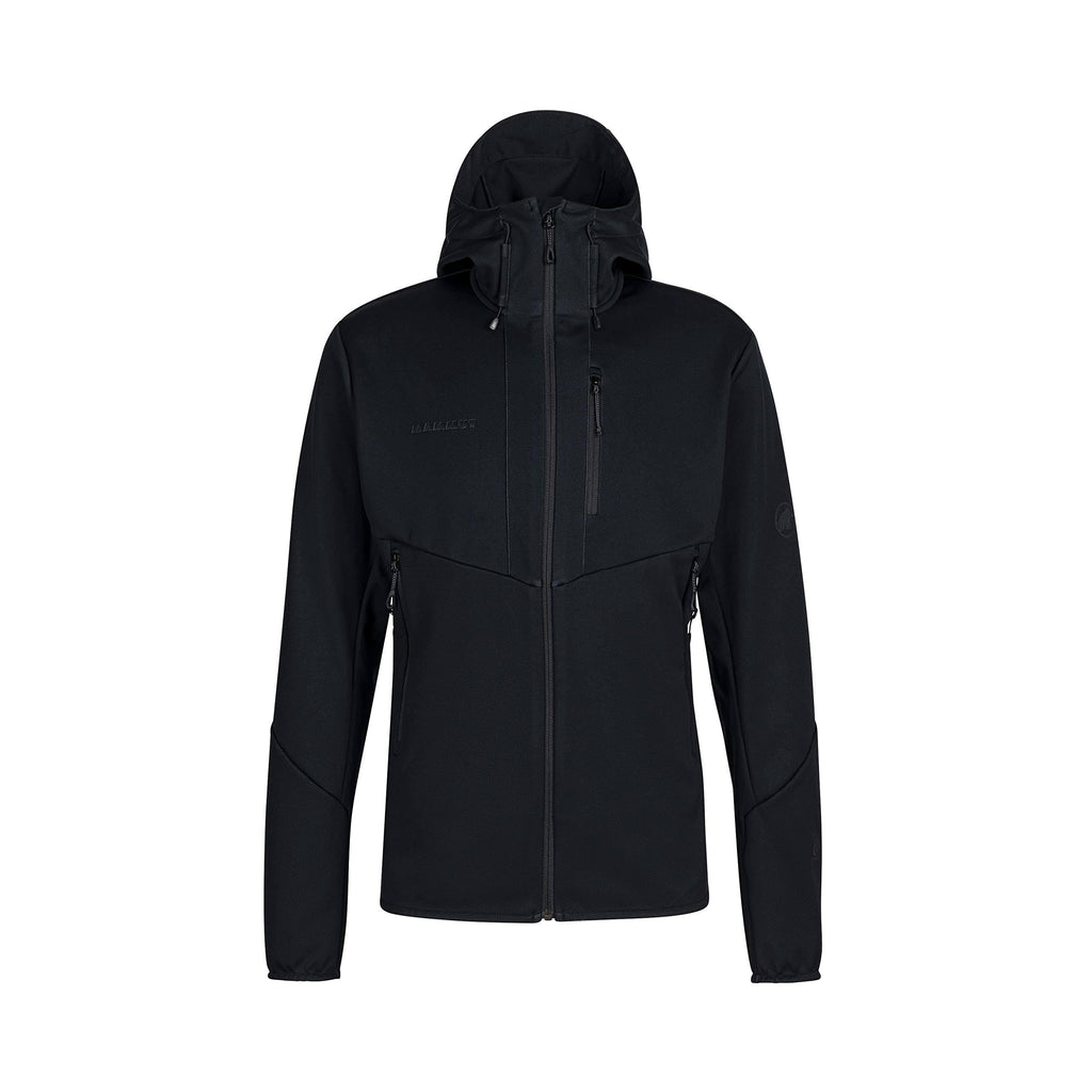 Black Hooded Softshell Jacket U99019