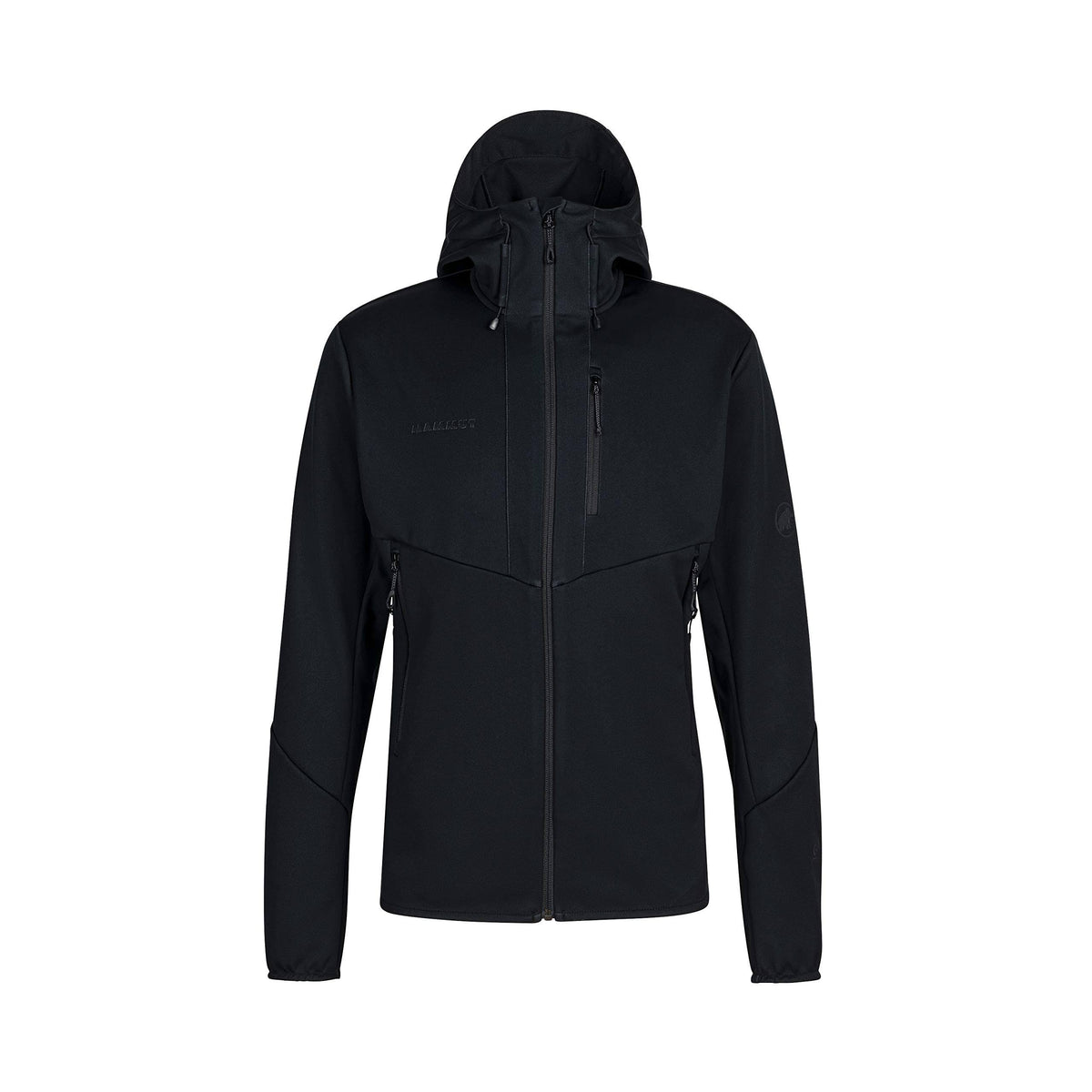Black Hooded Softshell Jacket U99019