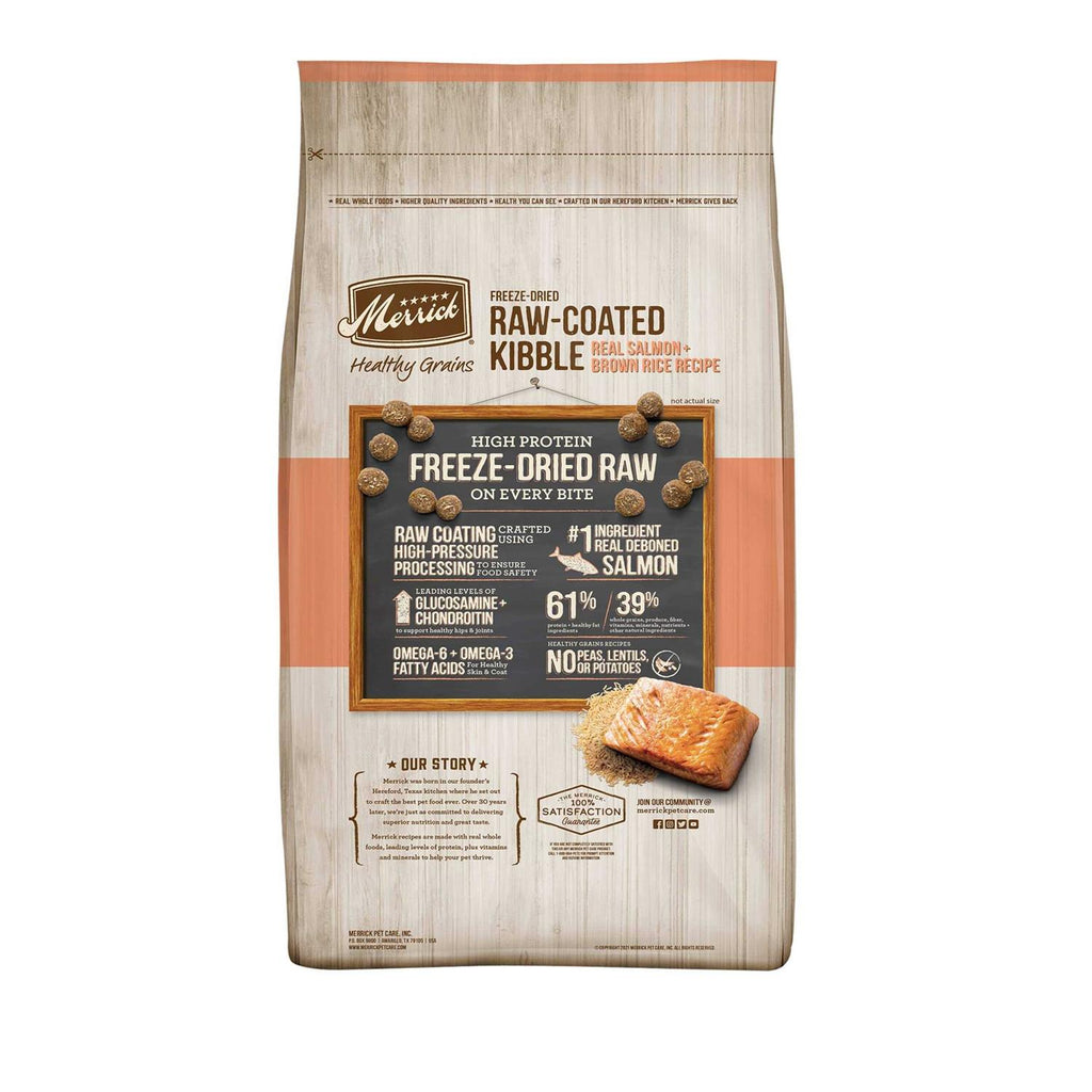 Healthy Grains Freeze Dried Raw Coated Dry Dog Food Brown Rice Recipe C5213