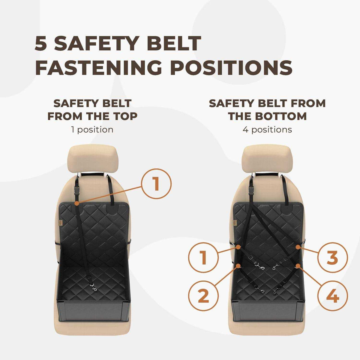 Dog Car Seat for Small to Medium-Sized Dogs B5541