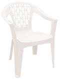 Gray Resin Stack Chair with Phone Holder F64274