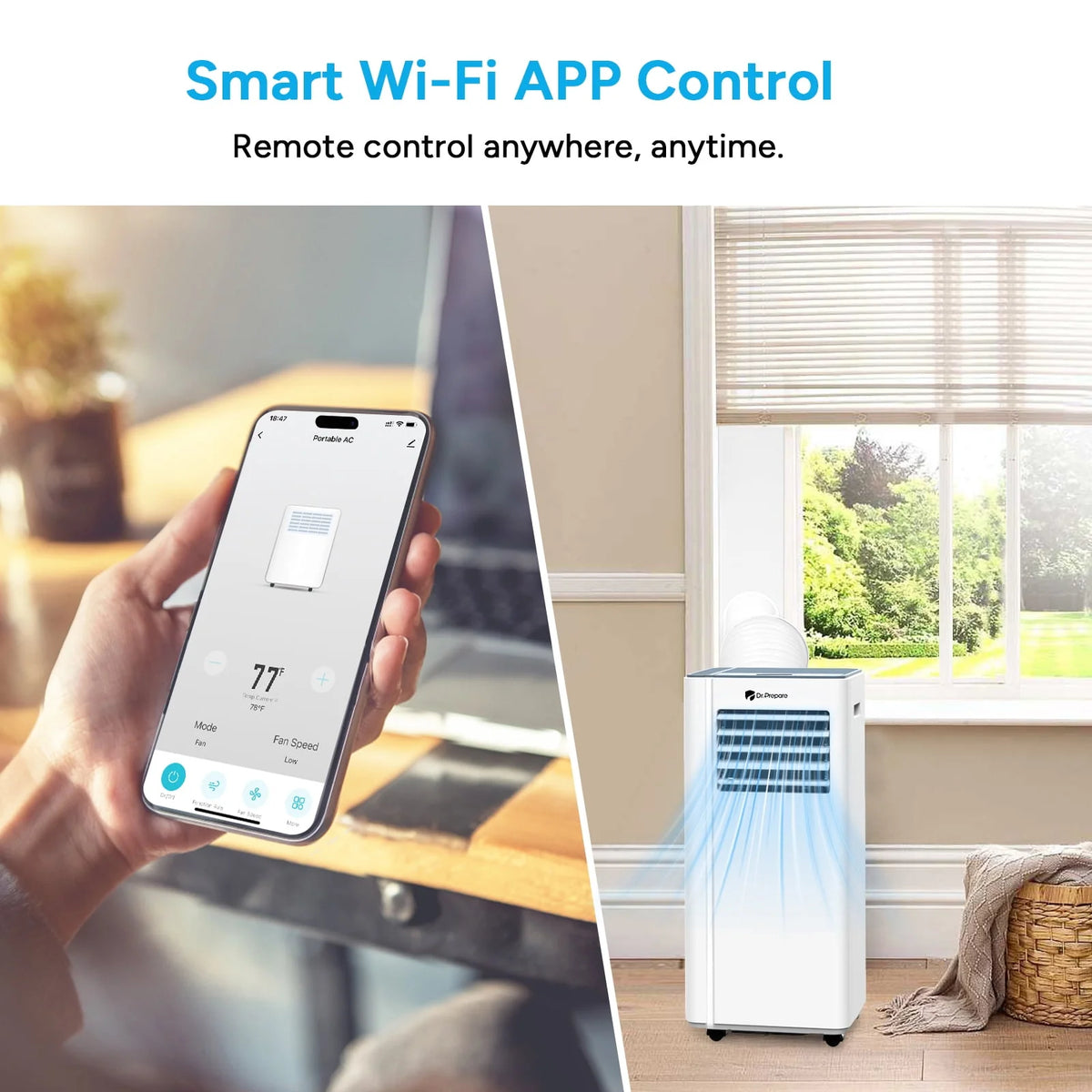 4 in 1 Portable Air Conditioner 8000 BTU 5000 BTU with Remote Control Y497