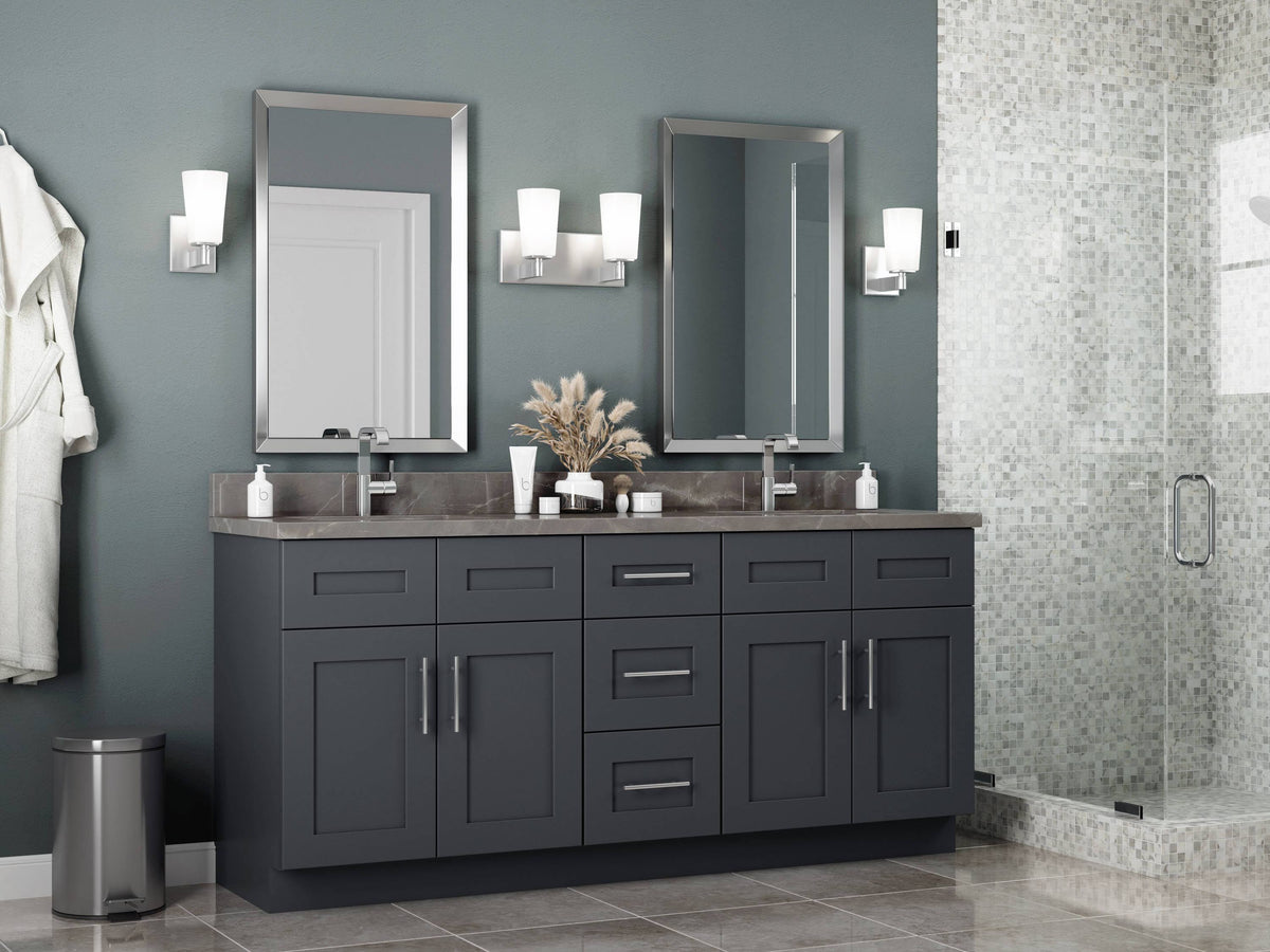 12-in W x 34.5-in H x 21-in D Onyx Pine Base Cabinet E360147