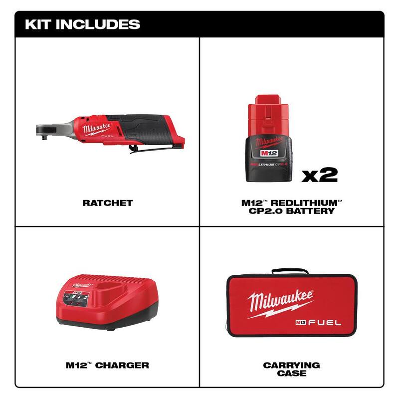 12V Lithium-Ion Brushless Cordless 1/4 in. Ratchet Kit J19841