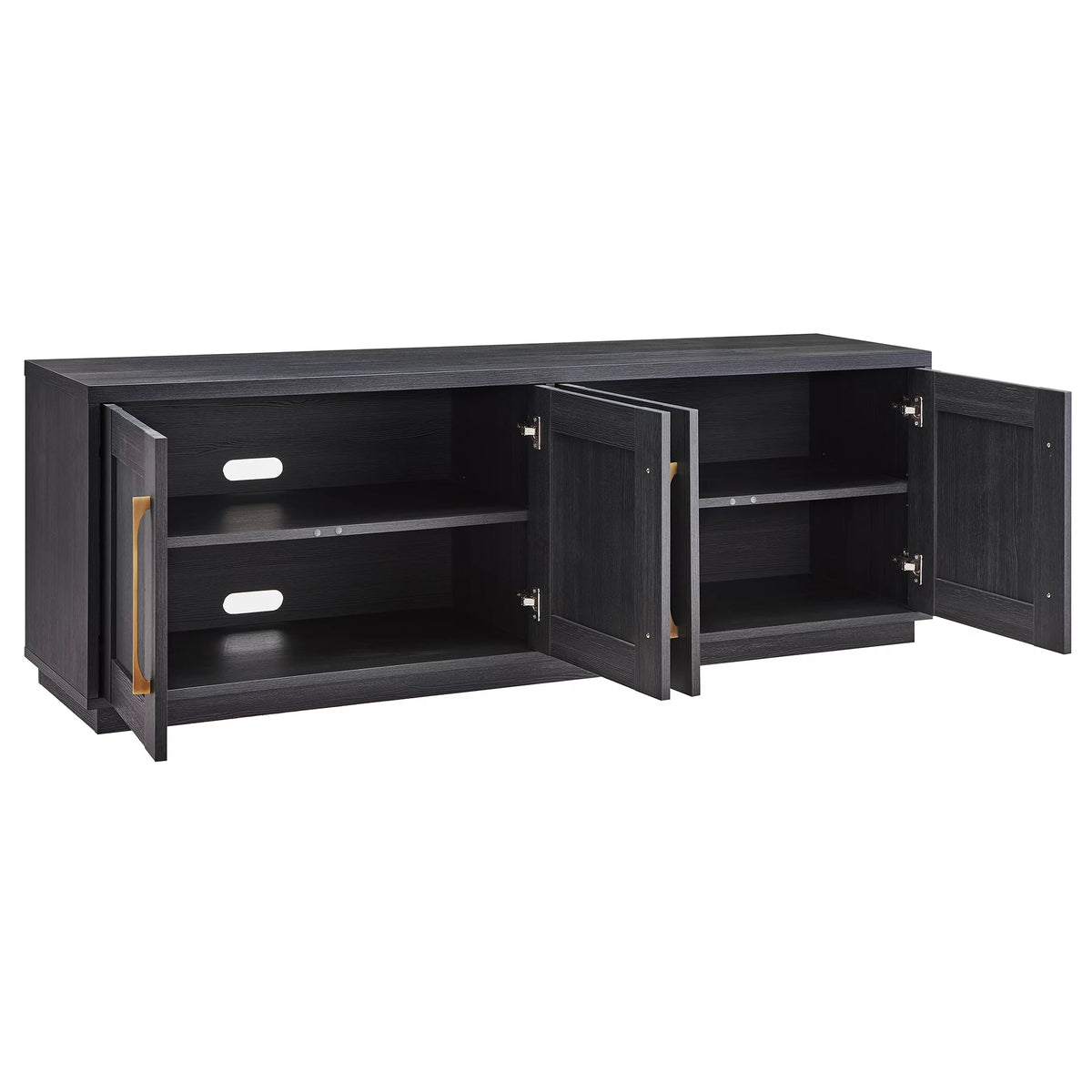 Charcoal Gray Rectangular TV Stand B600