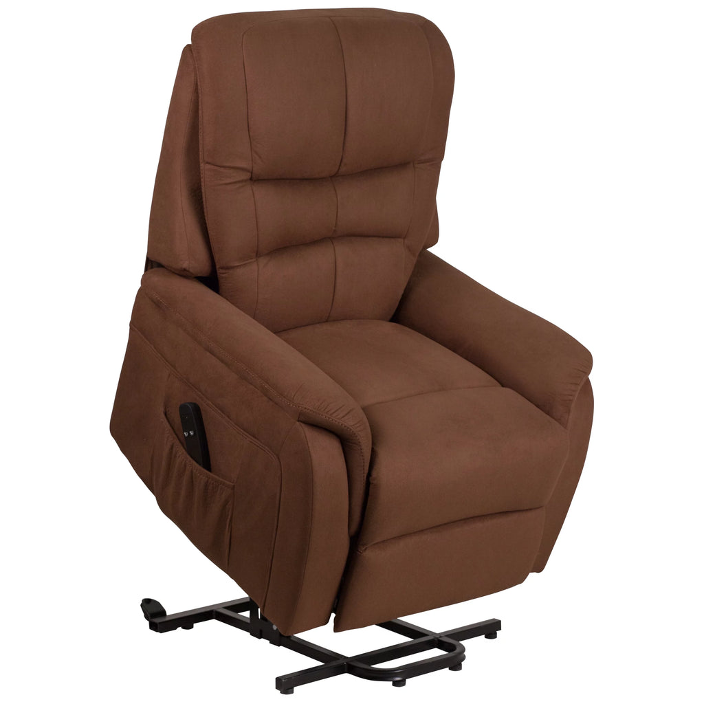 Brown Microfiber Lift Recliner R957562