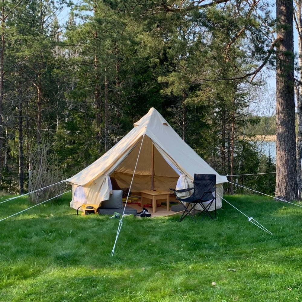 Waterproof Cotton Canvas Bell Tent 4M X6045